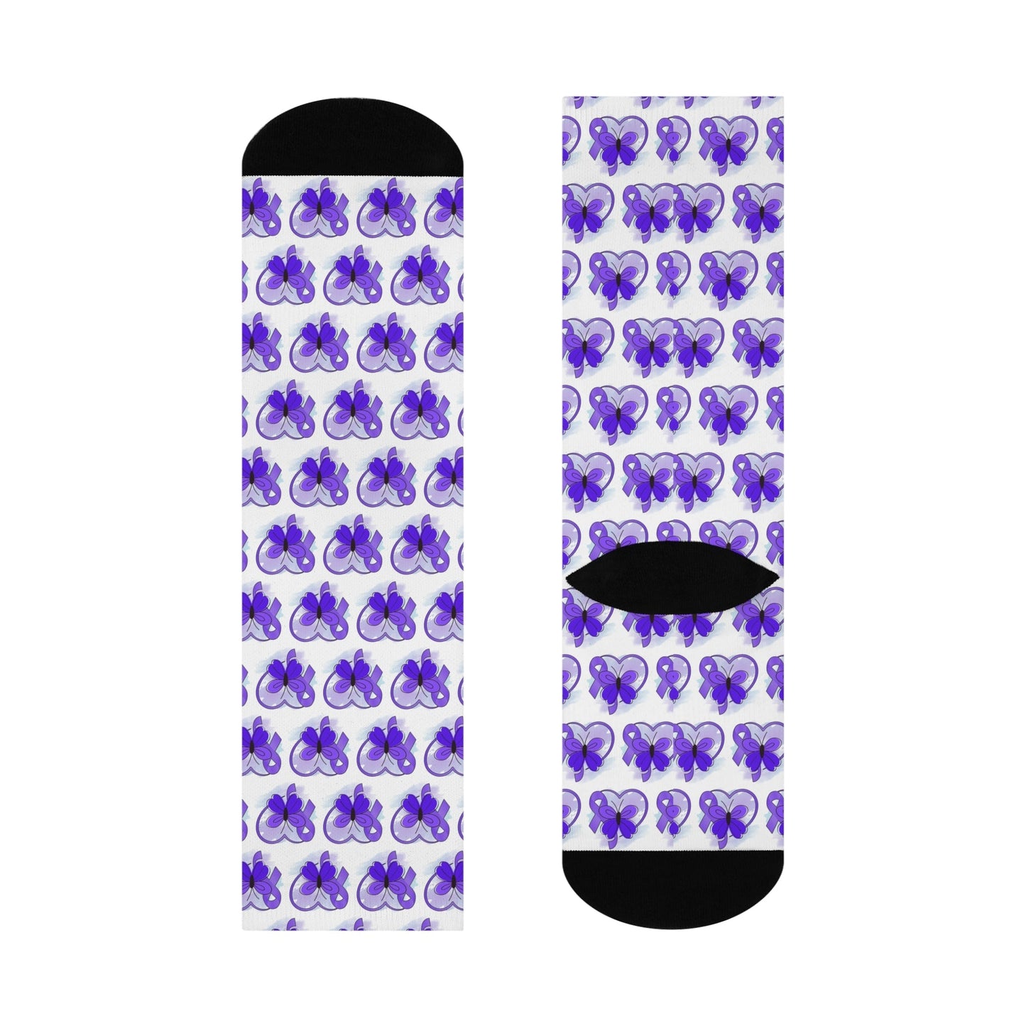 Cushioned Crew Socks for Epilepsy Awareness