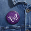 Botones de Pin Personalizados para la Conciencia de la Epilepsia - Diseño de Mariposa Púrpura