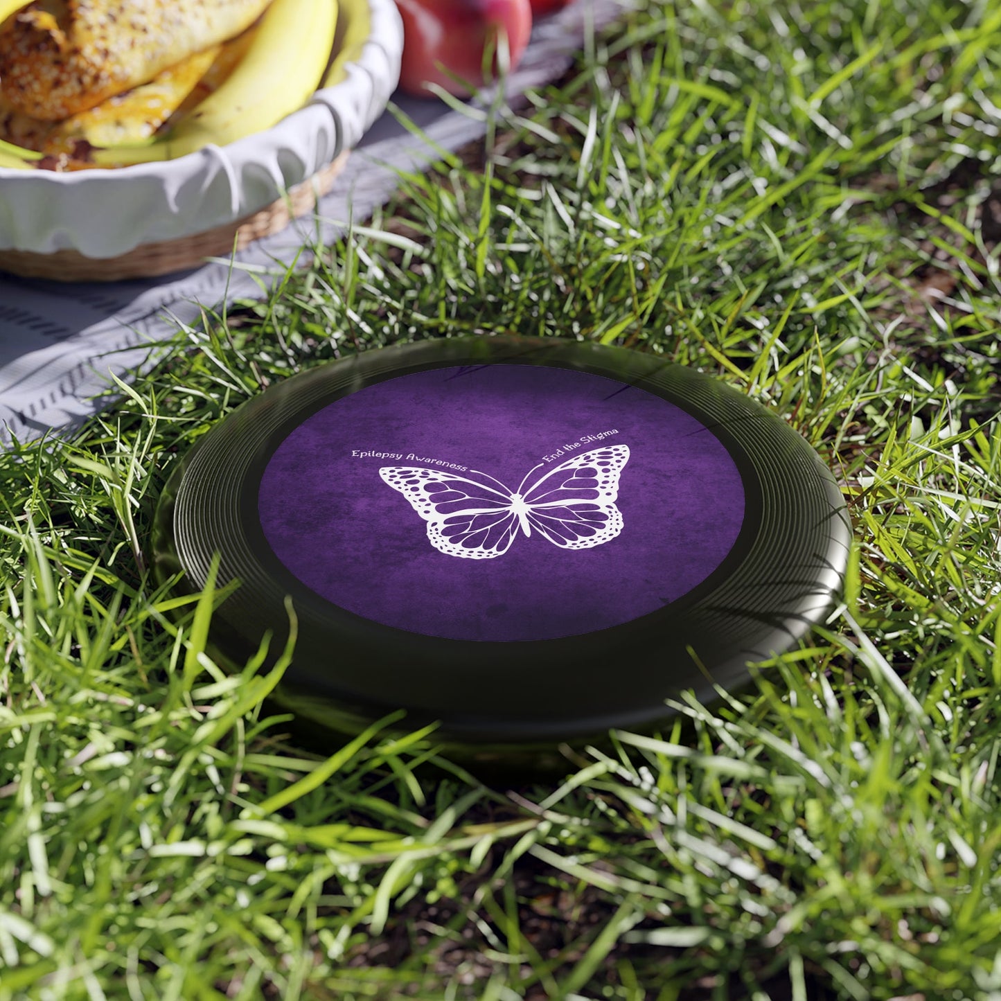 End the Stigma Butterfly Flying Disc - Epilepsy Awareness Edition - Korvel