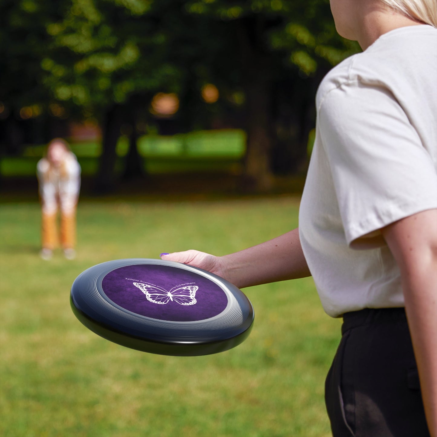 End the Stigma Butterfly Flying Disc - Epilepsy Awareness Edition - Korvel