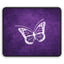 Epilepsy Awareness Gaming Mouse Pad - Purple Butterfly Design