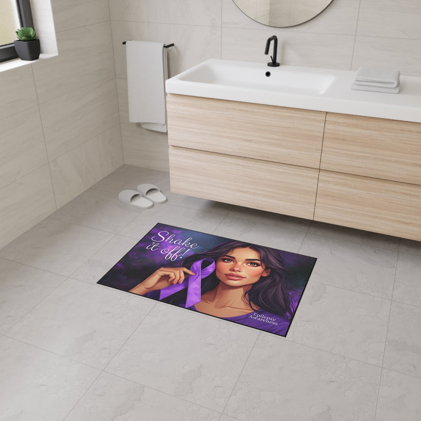 Shake It Off Heavy Duty Floormat for Epilepsy Awareness