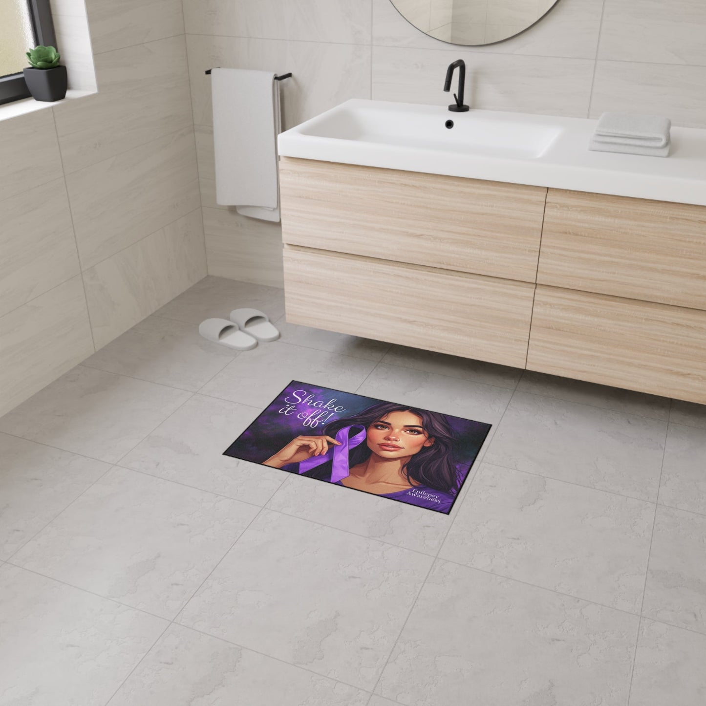 Shake It Off Heavy Duty Floormat for Epilepsy Awareness