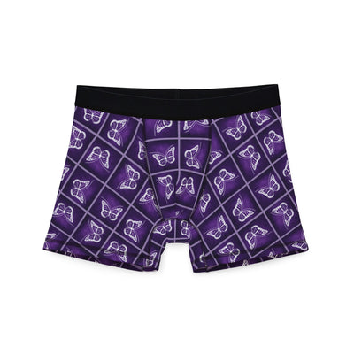 Epilepsy Awareness Men's Boxer Briefs with Butterfly Design