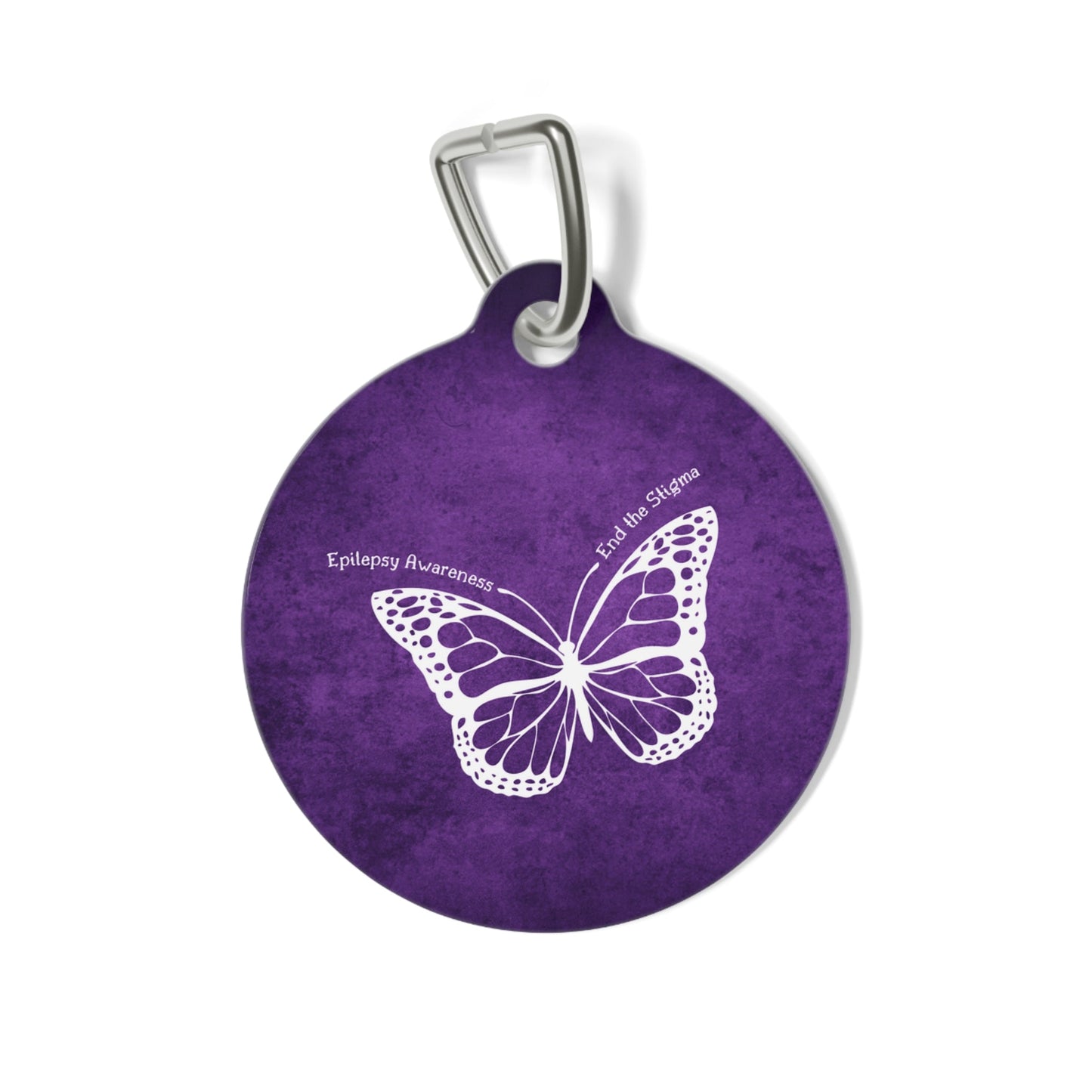 Étiquette pour animal de compagnie sensibilisation à l'épilepsie - Design papillon