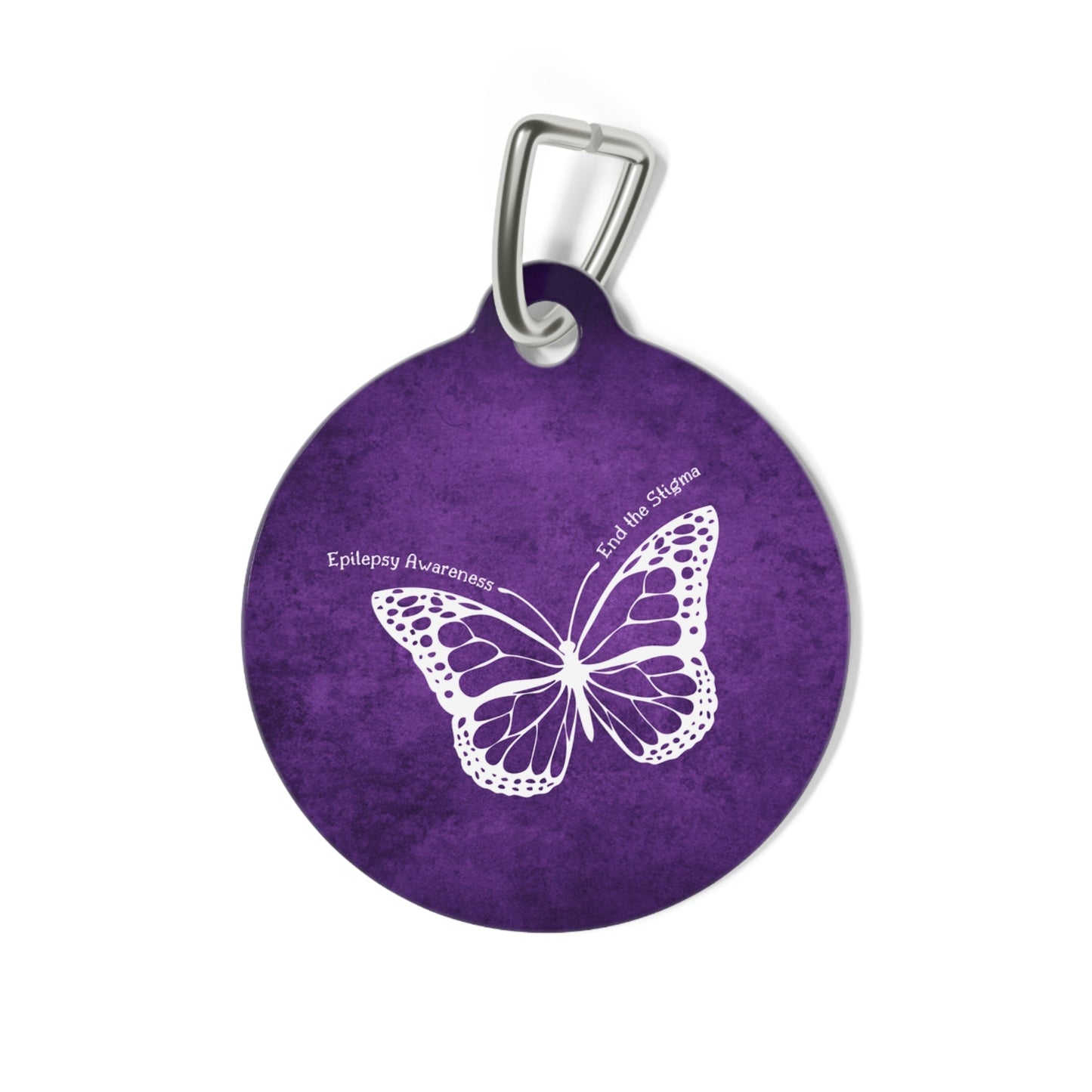 Étiquette pour animal de compagnie sensibilisation à l'épilepsie - Design papillon