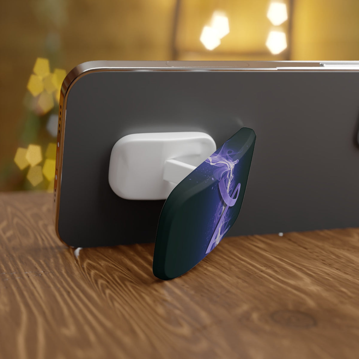 Epilepsy Awareness Phone Stand – Purple Ribbon Design