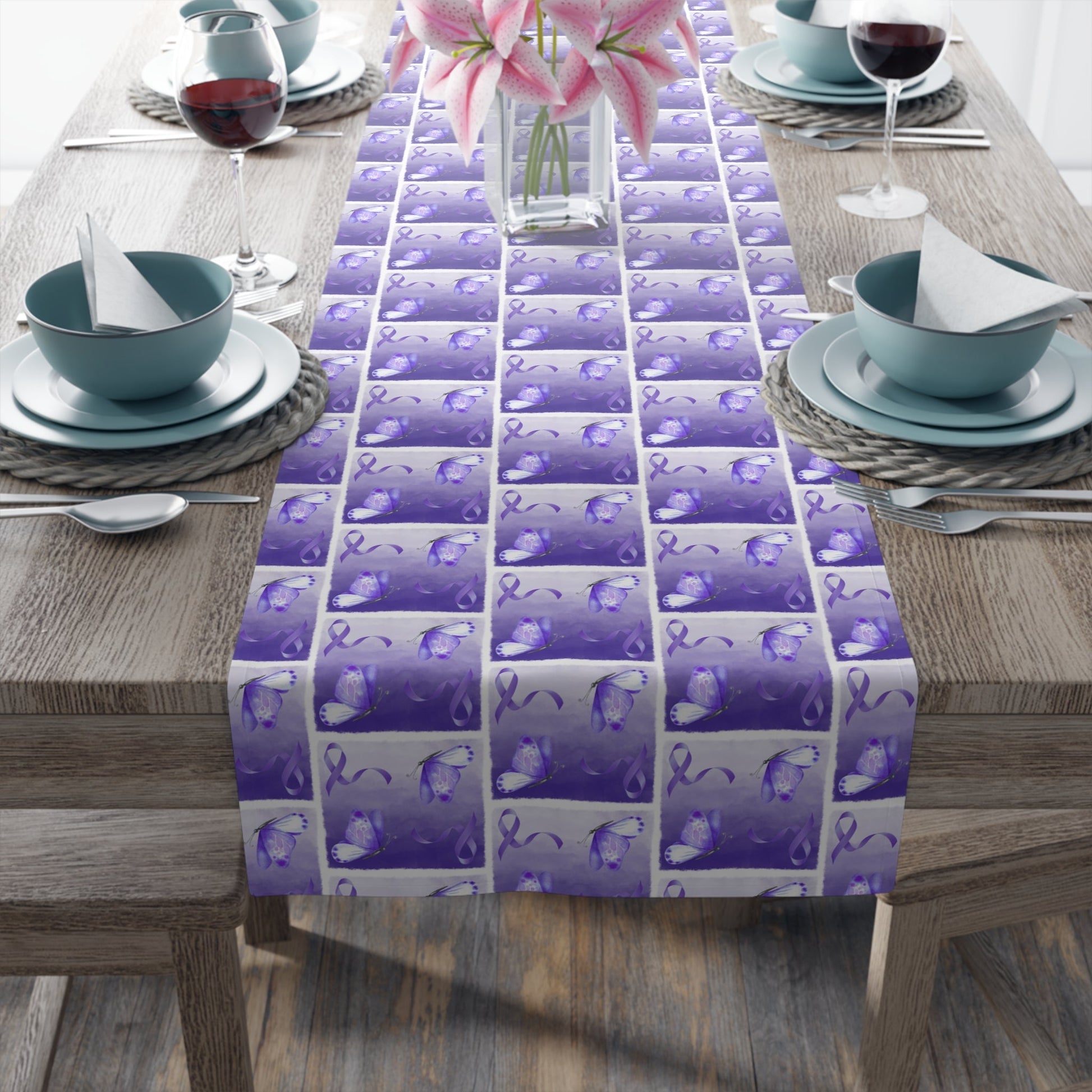 Stylish Epilepsy Awareness Table Runner for Home Decor - Korvel