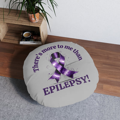 Epilepsy Awareness Round Tufted Floor Pillow