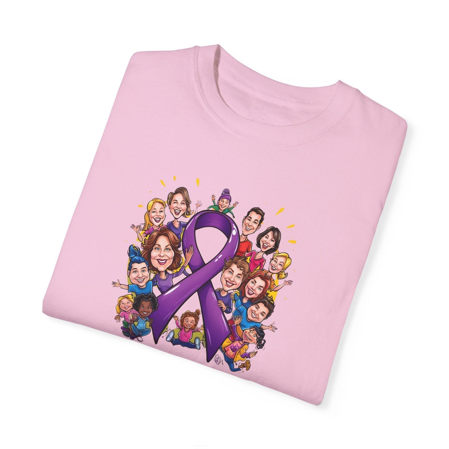 Camiseta Unisex Teñida en Prenda para la Conciencia de la Epilepsia - Aprovecha la Esperanza, Sé Fue