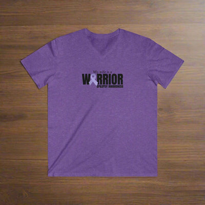 Empower Your Warrior Wife with Our Epilepsy Awareness V-Neck Tee - Korvel