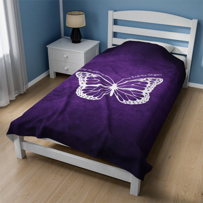 Epilepsy Awareness Velvet Blanket