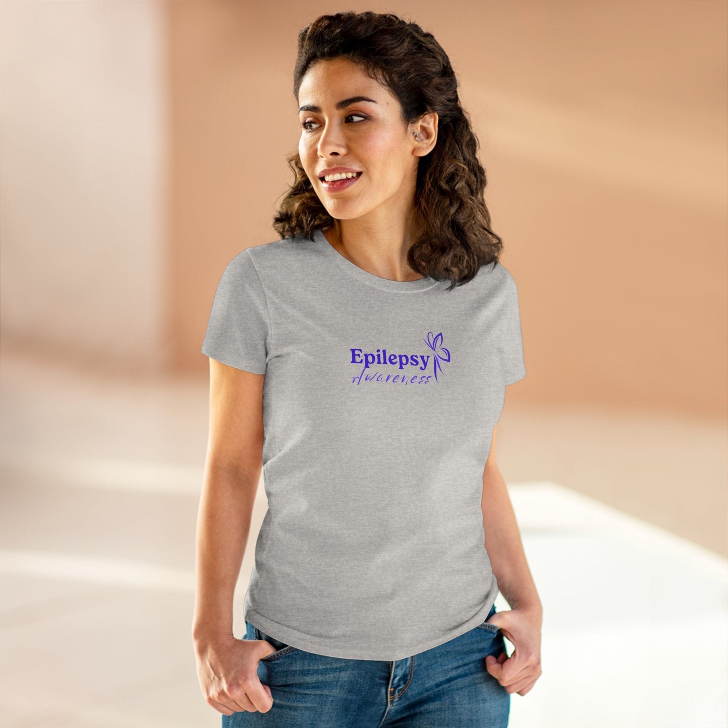 Women's Purple Ribbon Epilepsy Awareness T-Shirt