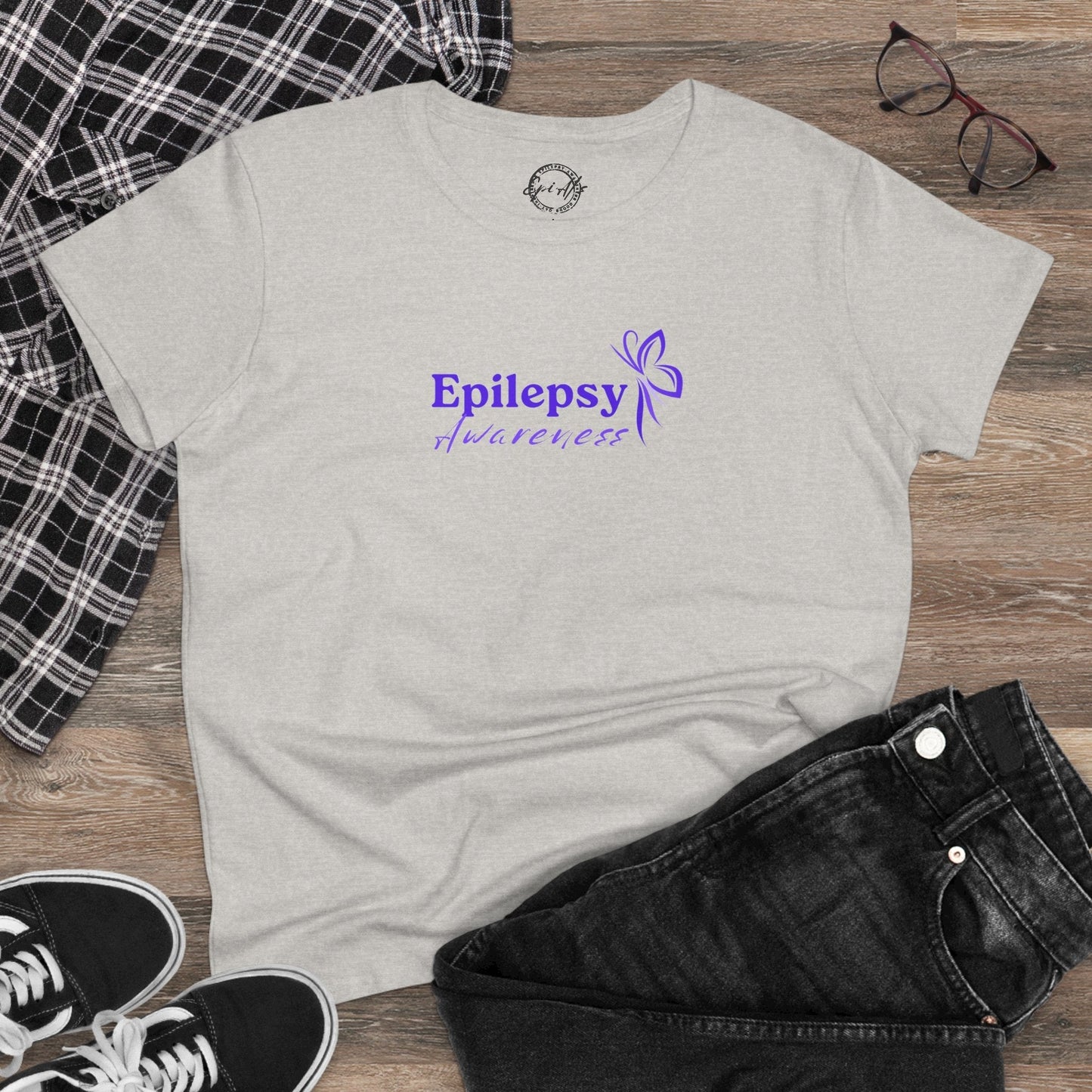 Women's Purple Ribbon Epilepsy Awareness T-Shirt