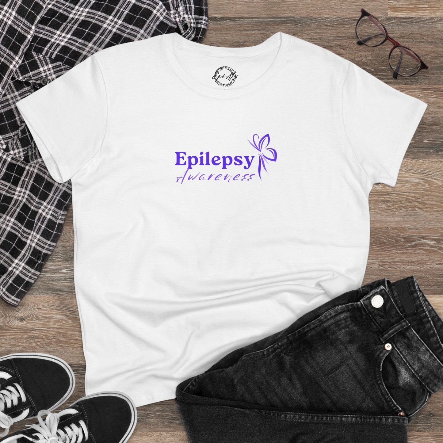 Women's Purple Ribbon Epilepsy Awareness T-Shirt
