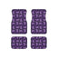 Elegant Purple Butterfly Car Mats Set