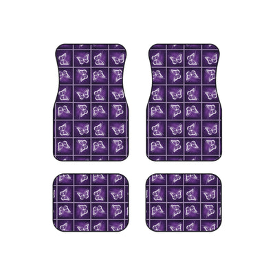 Elegant Purple Butterfly Car Mats Set