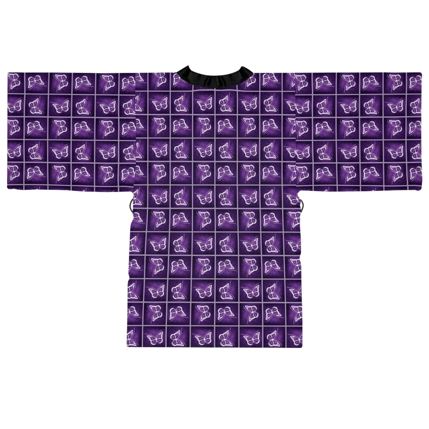 Elegant Epilepsy Butterfly Dreams Long Sleeve Kimono Robe - Korvel