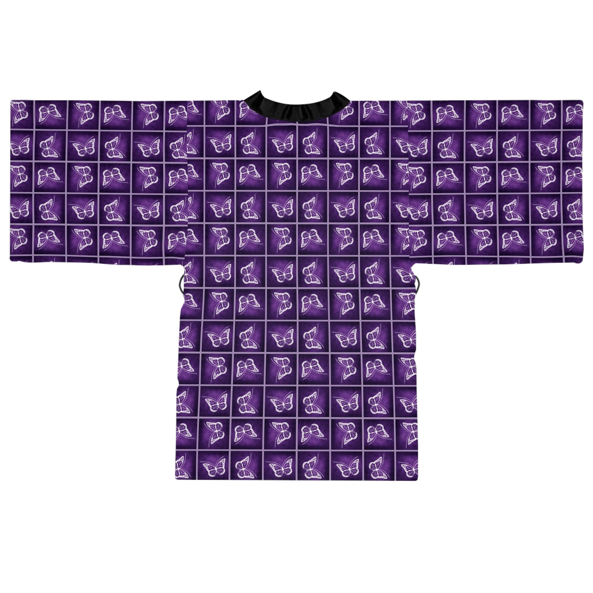 Elegant Epilepsy Butterfly Dreams Long Sleeve Kimono Robe - Korvel