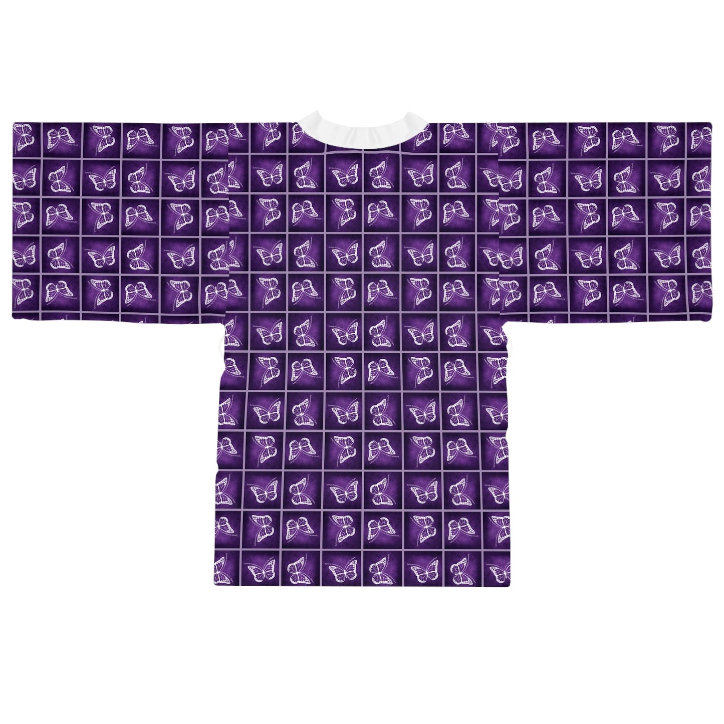 Elegant Epilepsy Butterfly Dreams Long Sleeve Kimono Robe - Korvel
