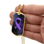 Collar con Cinta Morada de Concienciación sobre la Epilepsia
