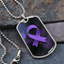Collar con Cinta Morada de Concienciación sobre la Epilepsia
