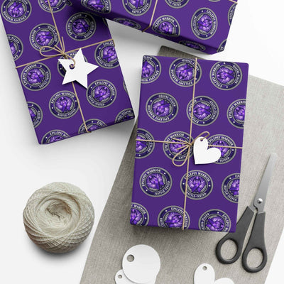 Papel de regalo Epilepsy Warrior - Papel de concienciación púrpura