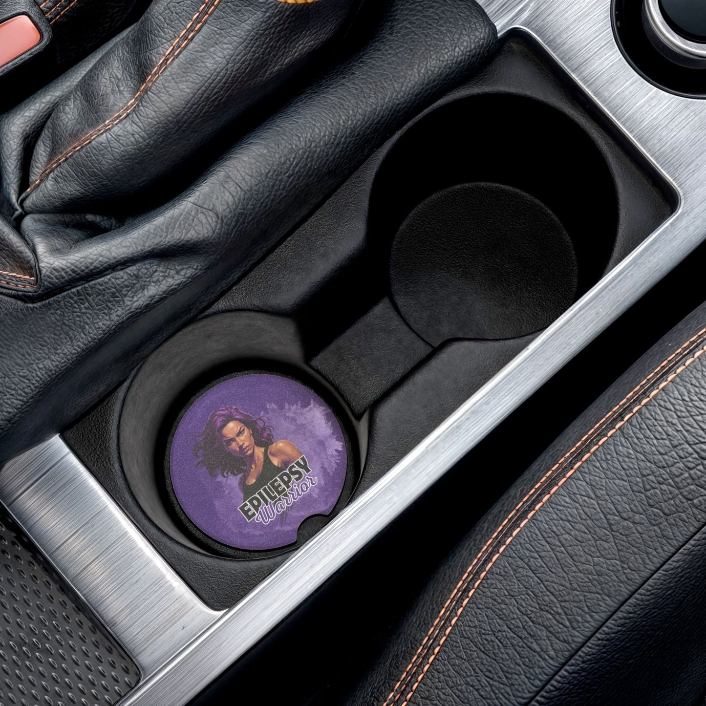 Sous-verre de voiture en stéatite Epilepsy Warrior