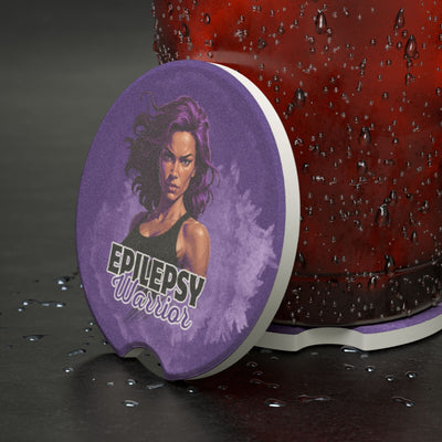 Sous-verre de voiture en stéatite Epilepsy Warrior