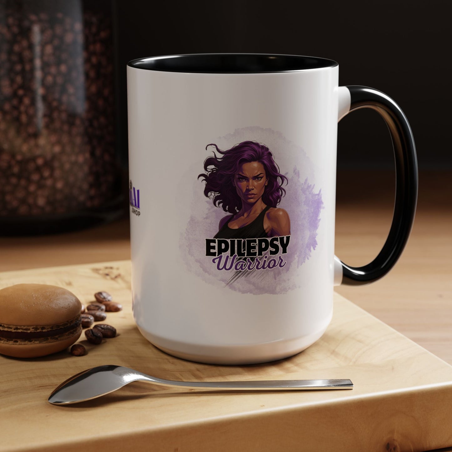 Mug à café Femme Guerrière de l'Épilepsie