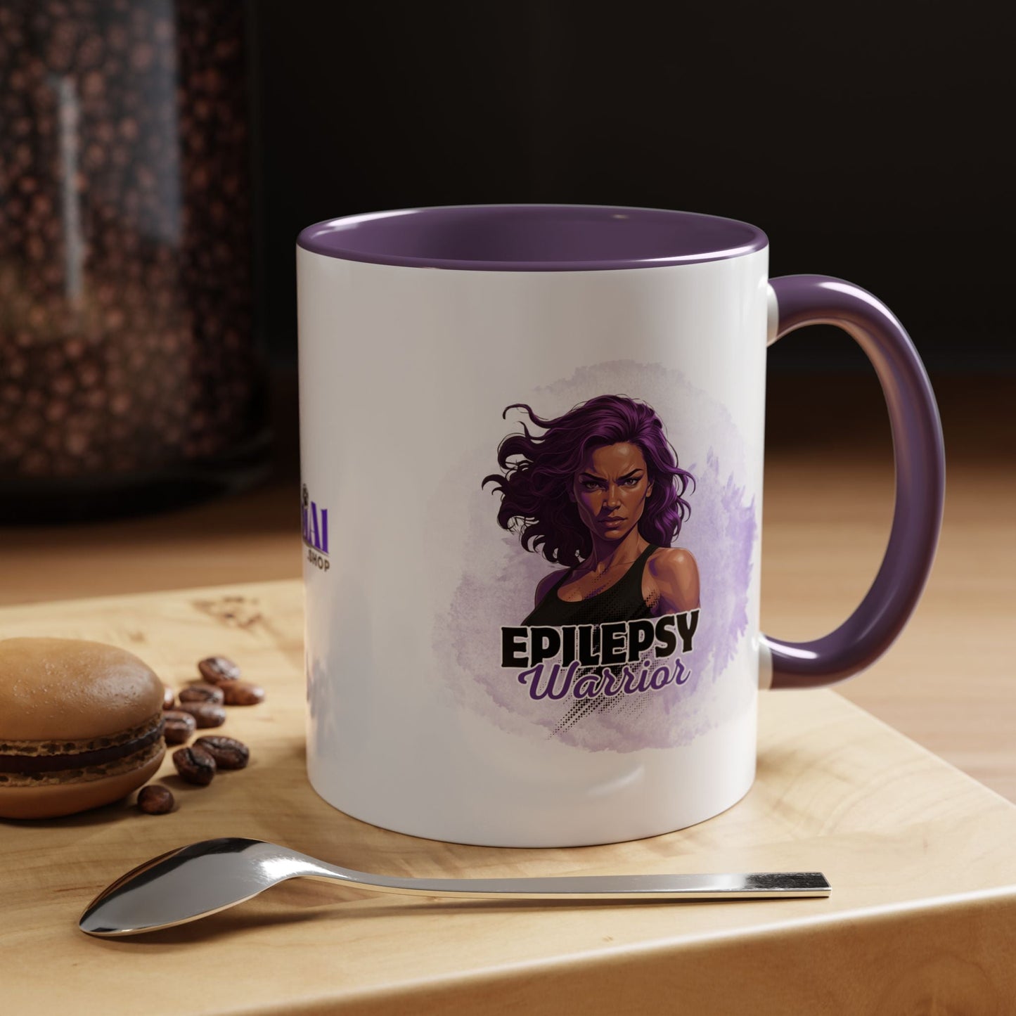 Mug à café Femme Guerrière de l'Épilepsie