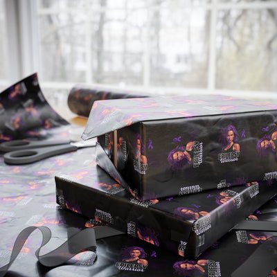 Empowering Epilepsy Warrior Woman Wrapping Paper