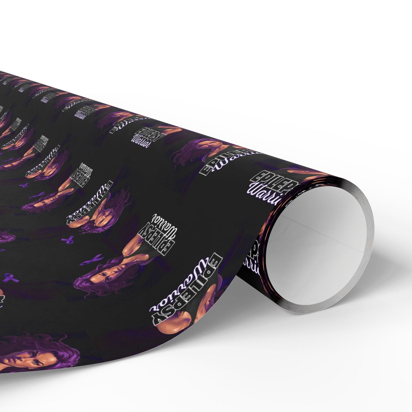 Empowering Epilepsy Warrior Woman Wrapping Paper