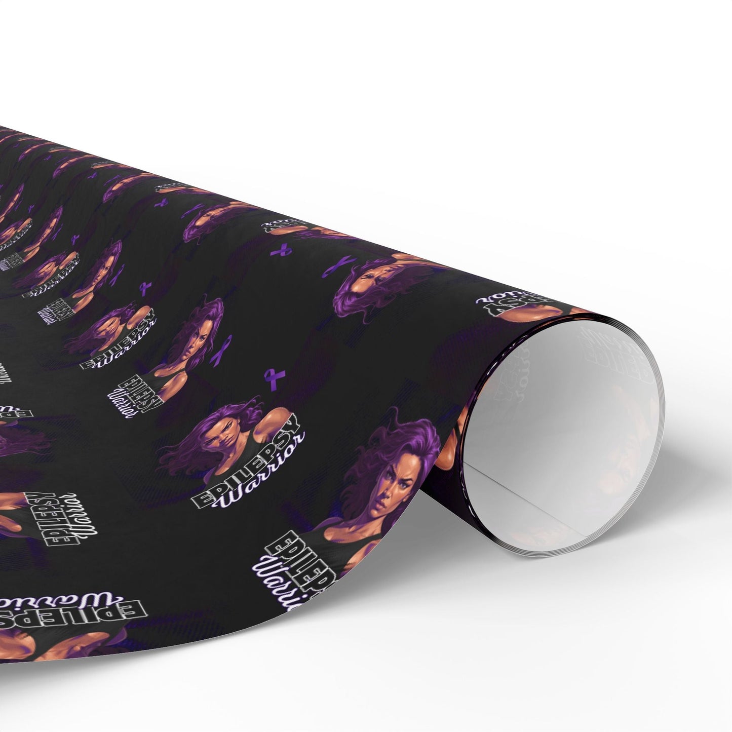 Empowering Epilepsy Warrior Woman Wrapping Paper