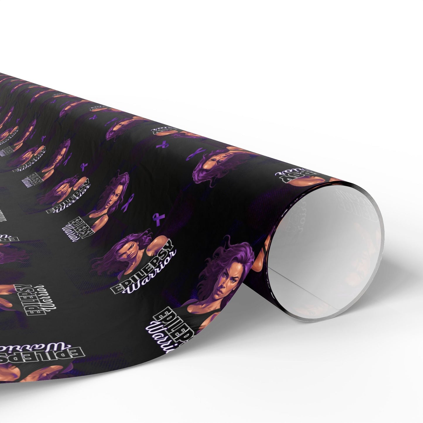 Empowering Epilepsy Warrior Woman Wrapping Paper