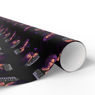 Empowering Epilepsy Warrior Woman Wrapping Paper