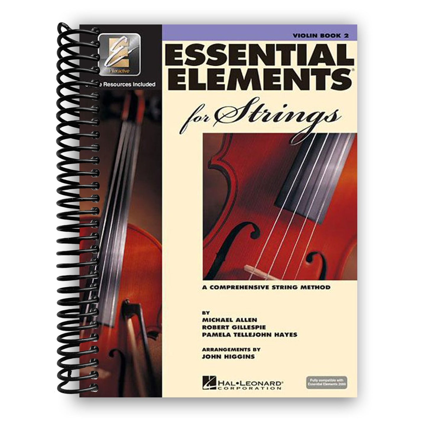 Comprehensive Violin Guide - Essential Elements for Strings Book 2 (Spiral Bound) - Korvel