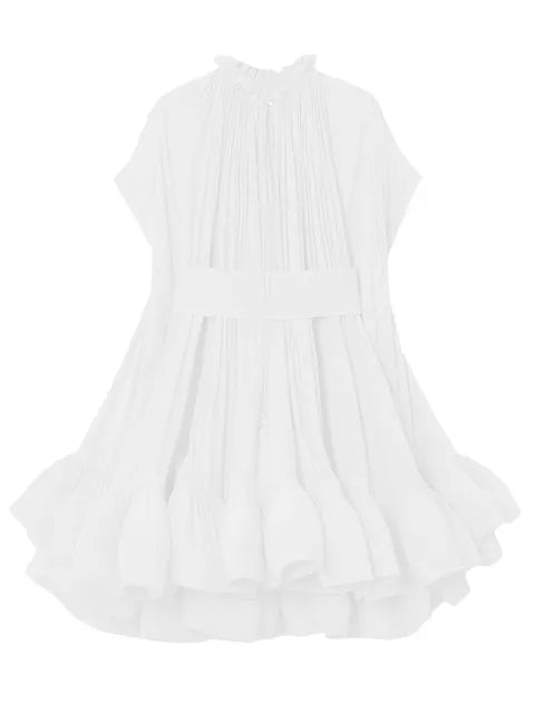 Robes mini unies asymétriques pour femmes