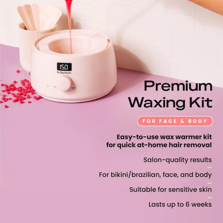 KoluaWax Premium Waxing Kit for Women - Complete Hair Removal Solution