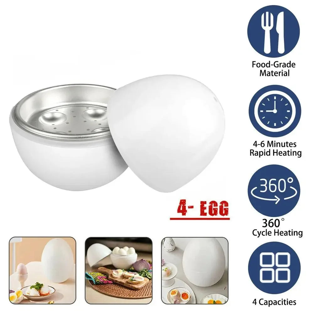 Cocinero de Huevos al Vapor para Microondas para Desayunos Perfectos