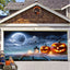 Banner de puerta de garaje Halloween Bosque Nebuloso
