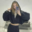 European and American Casual Women's Solid Color Hoodies