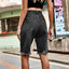 European and American denim ripped cropped pants, fashionable fringed fringe jeans for women - Korvel