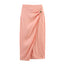 Conjunto de Chaleco Sin Mangas Rosa Chic y Falda de Cintura Alta