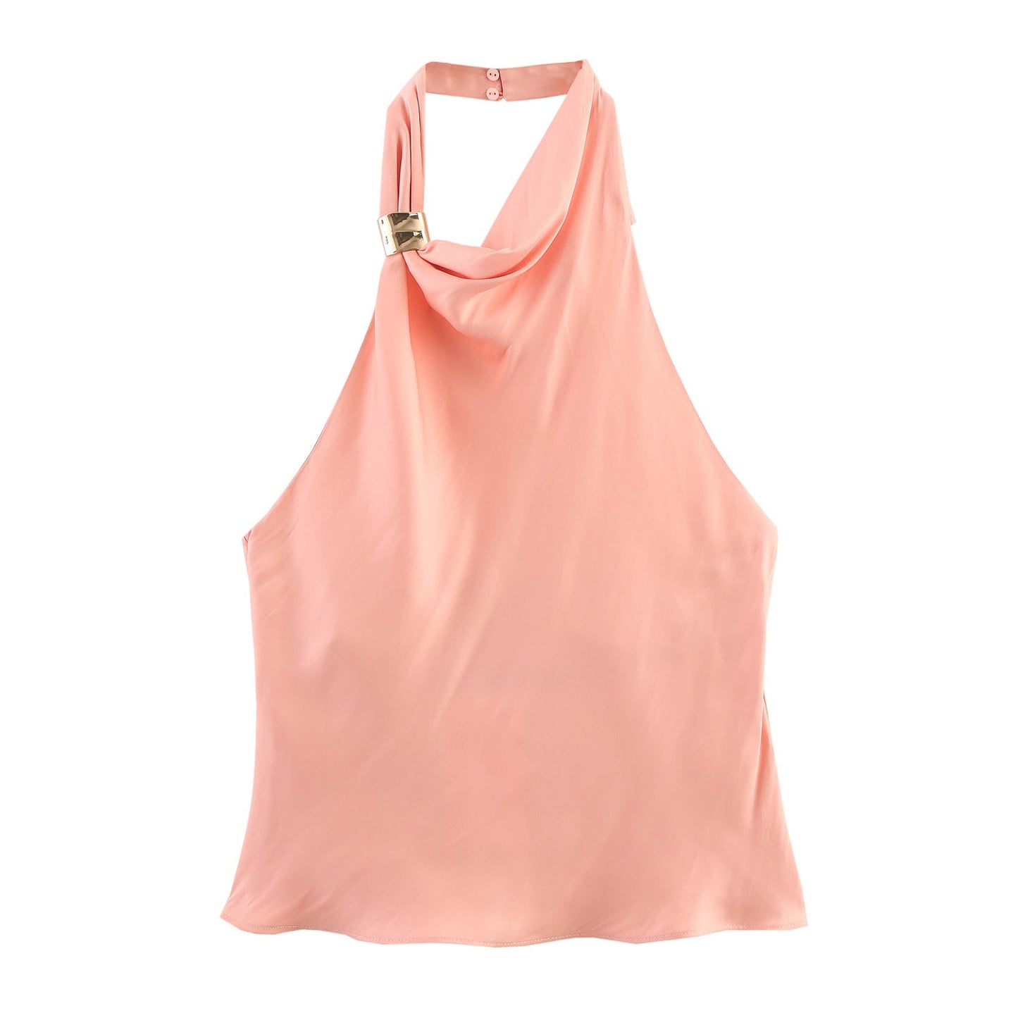 Conjunto de Chaleco Sin Mangas Rosa Chic y Falda de Cintura Alta
