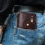 European and American first-layer kraft card bag men's short genuine leather wallet Father's Day gift - Korvel