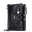 European and American first-layer kraft card bag men's short genuine leather wallet Father's Day gift - Korvel