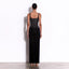 European and American sexy fashion socialite temperament hot diamond suspender backless long dress women's dress - Korvel