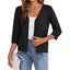 European and American shawl hollow knitted V-neck cardigan - Korvel