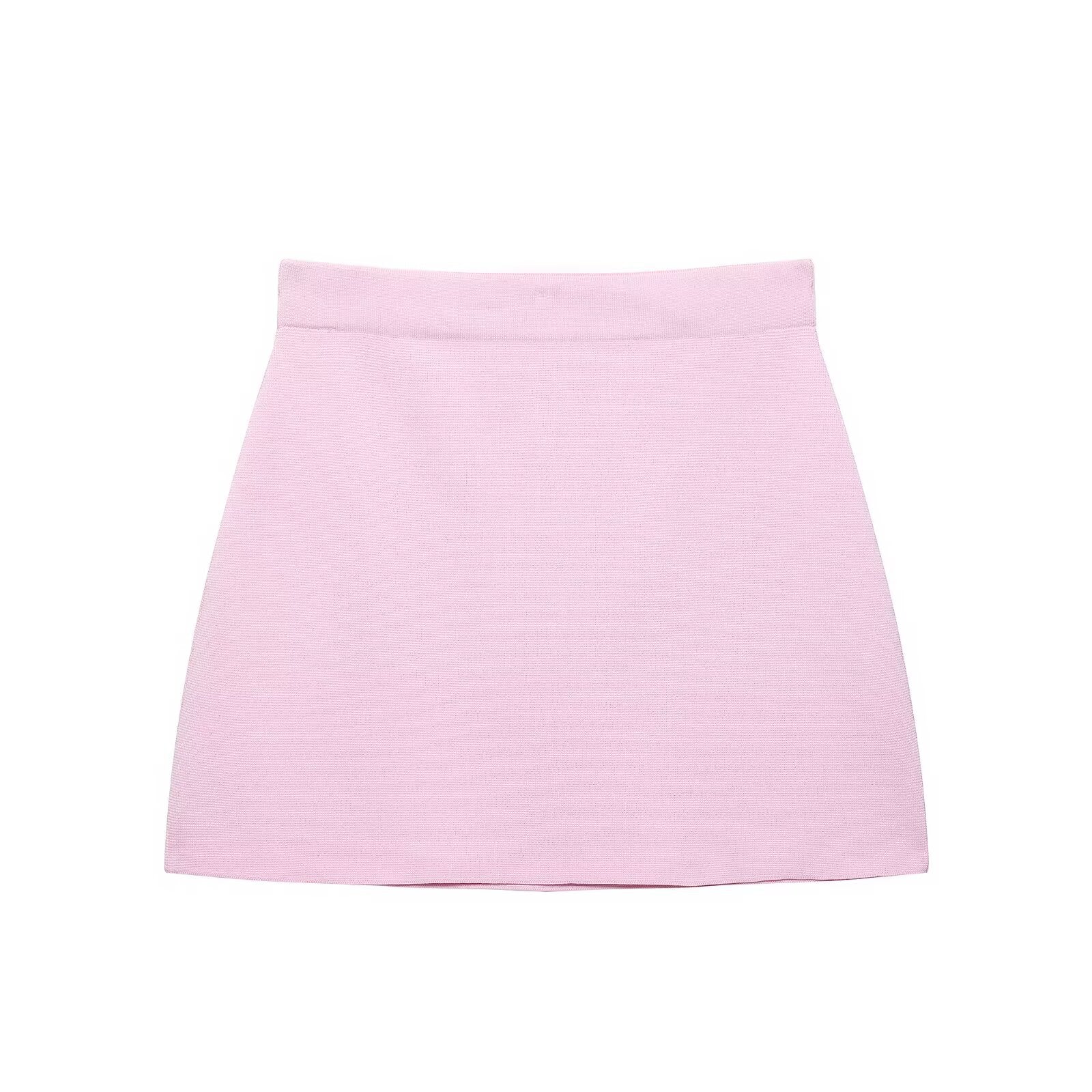 European and American style women's clothing new fashion short sleeved knitted top half skirt set - Korvel